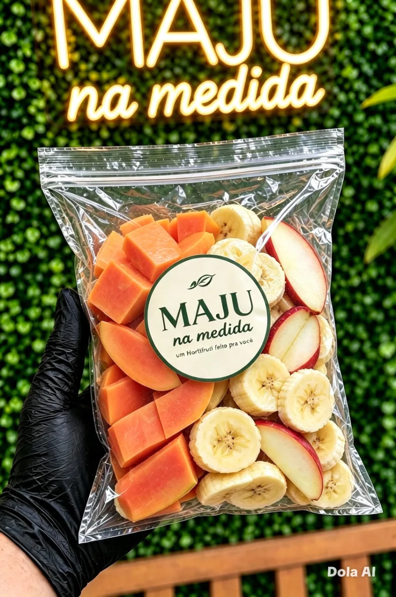 Kit mamão, maçã e banana