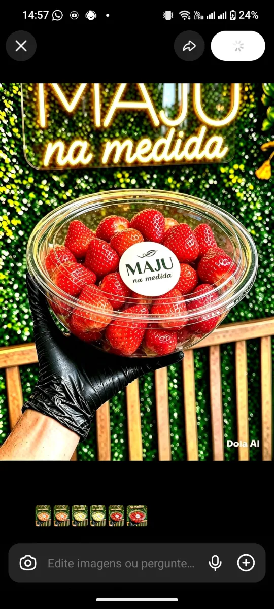 Bowl de morango 700g.