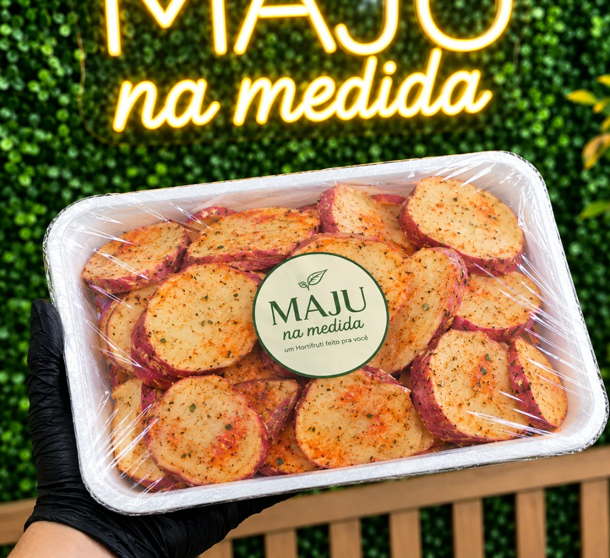 Batata doce temperada