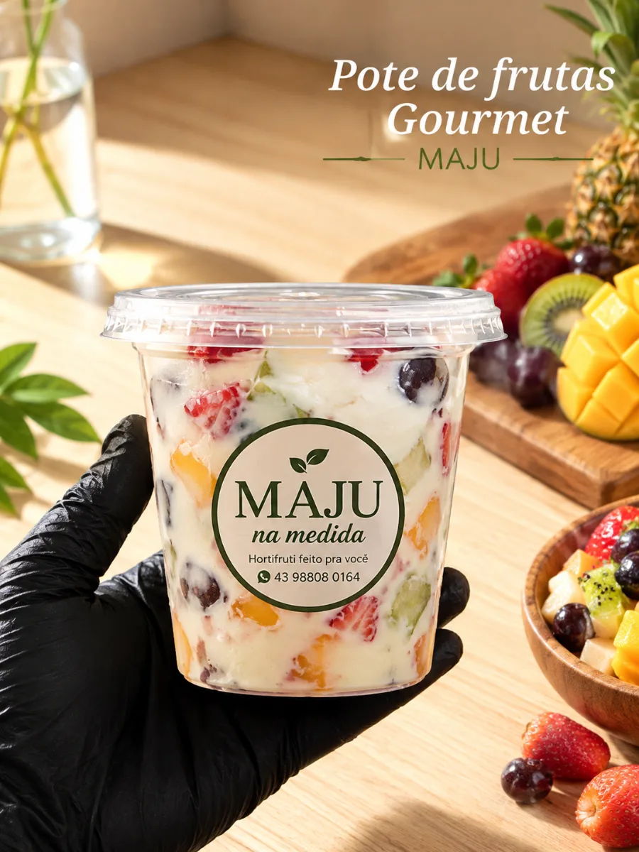 Pote de frutas gourmet