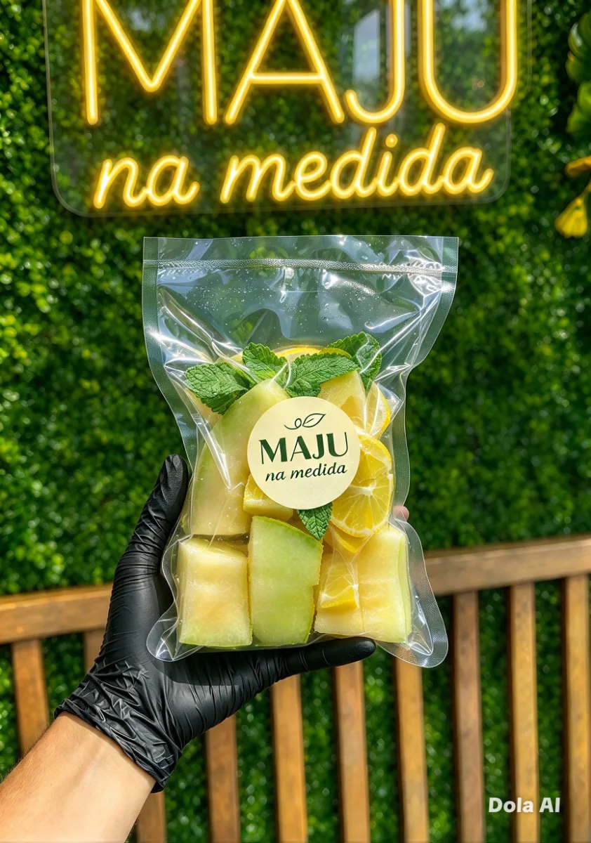 Kit melão, hortelã e limão