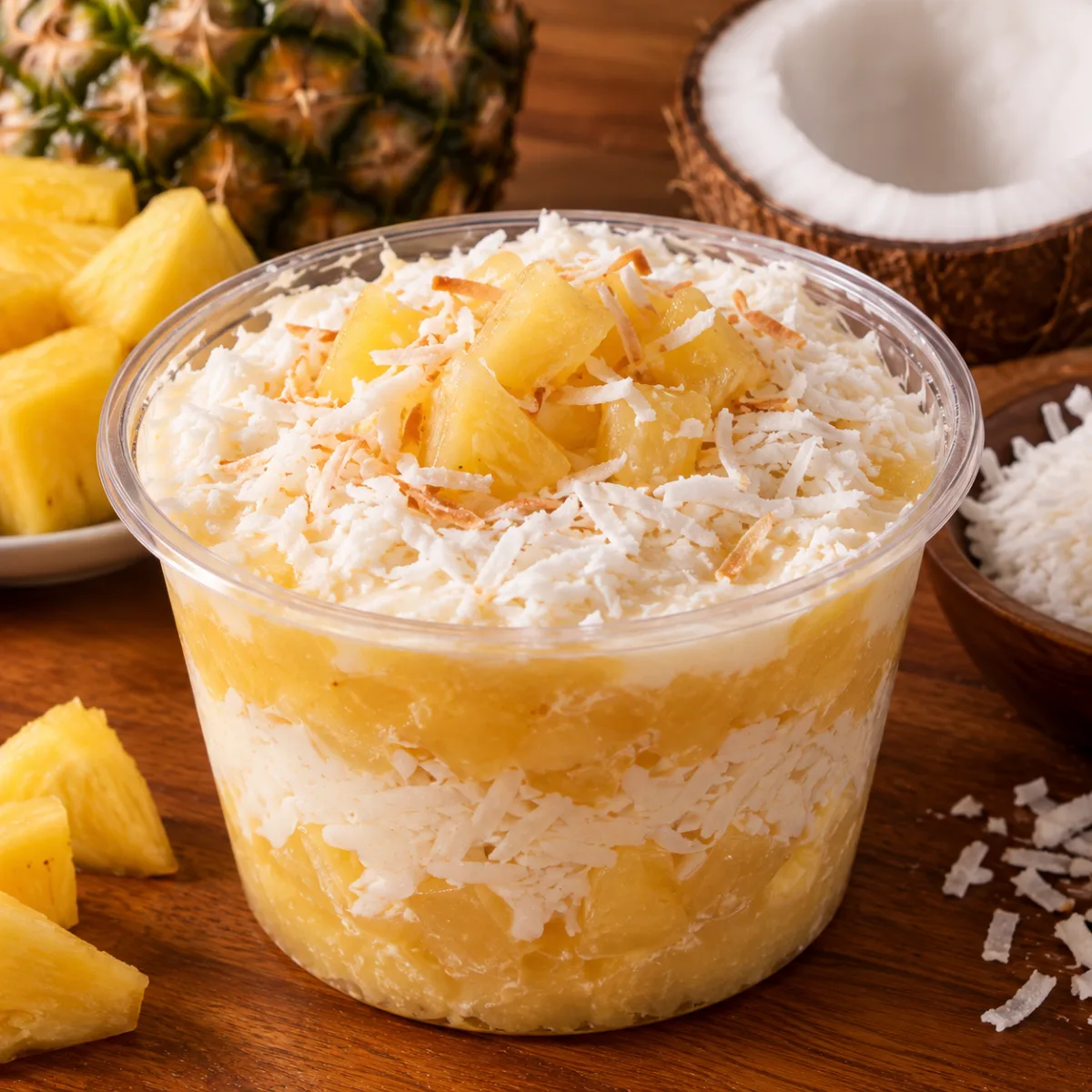 Doce de abacaxi com coco